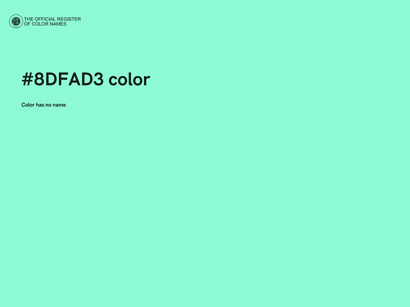 #8DFAD3 color image