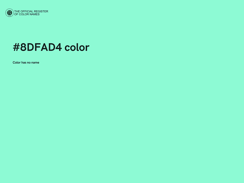 #8DFAD4 color image