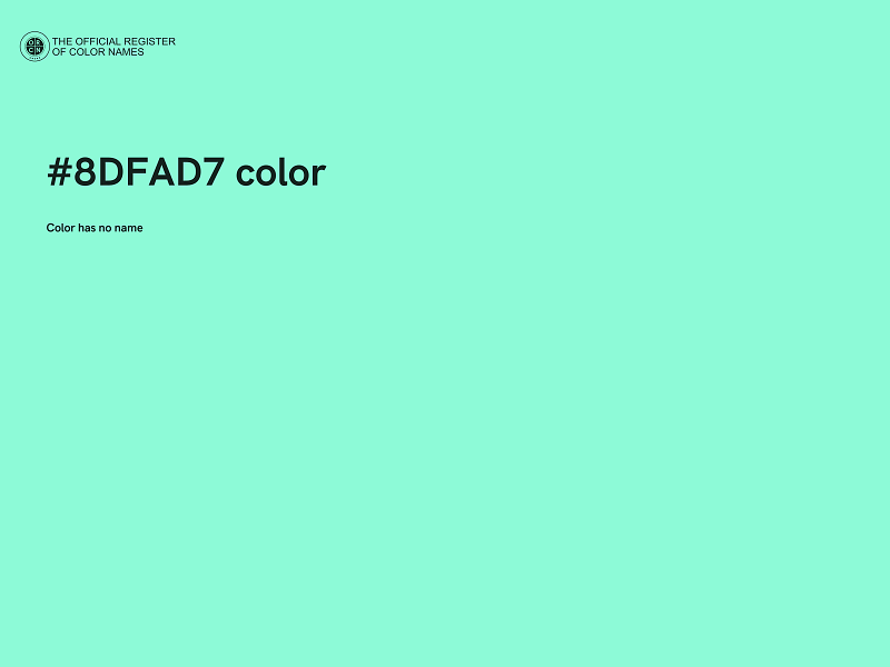 #8DFAD7 color image