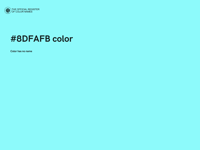 #8DFAFB color image