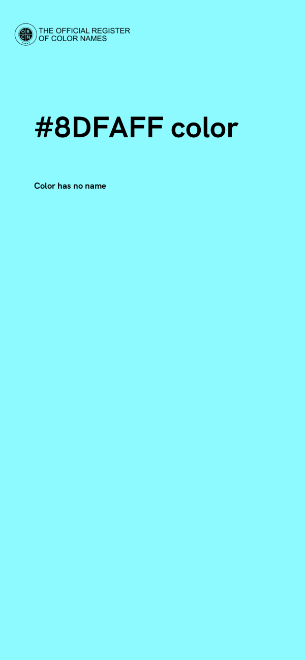 #8DFAFF color image