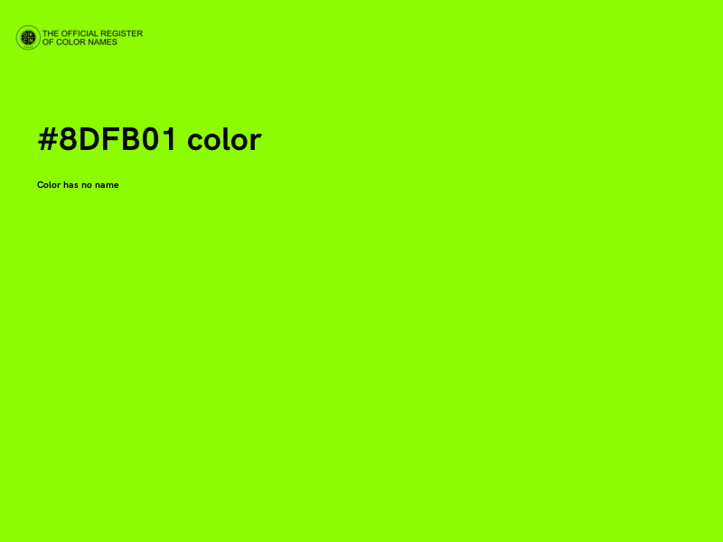 #8DFB01 color image