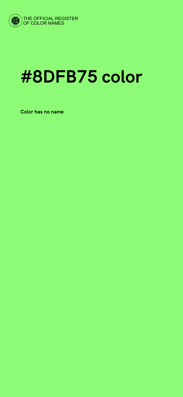 #8DFB75 color image