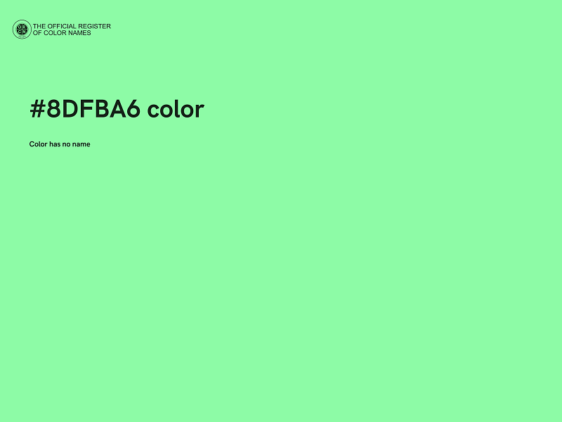 #8DFBA6 color image