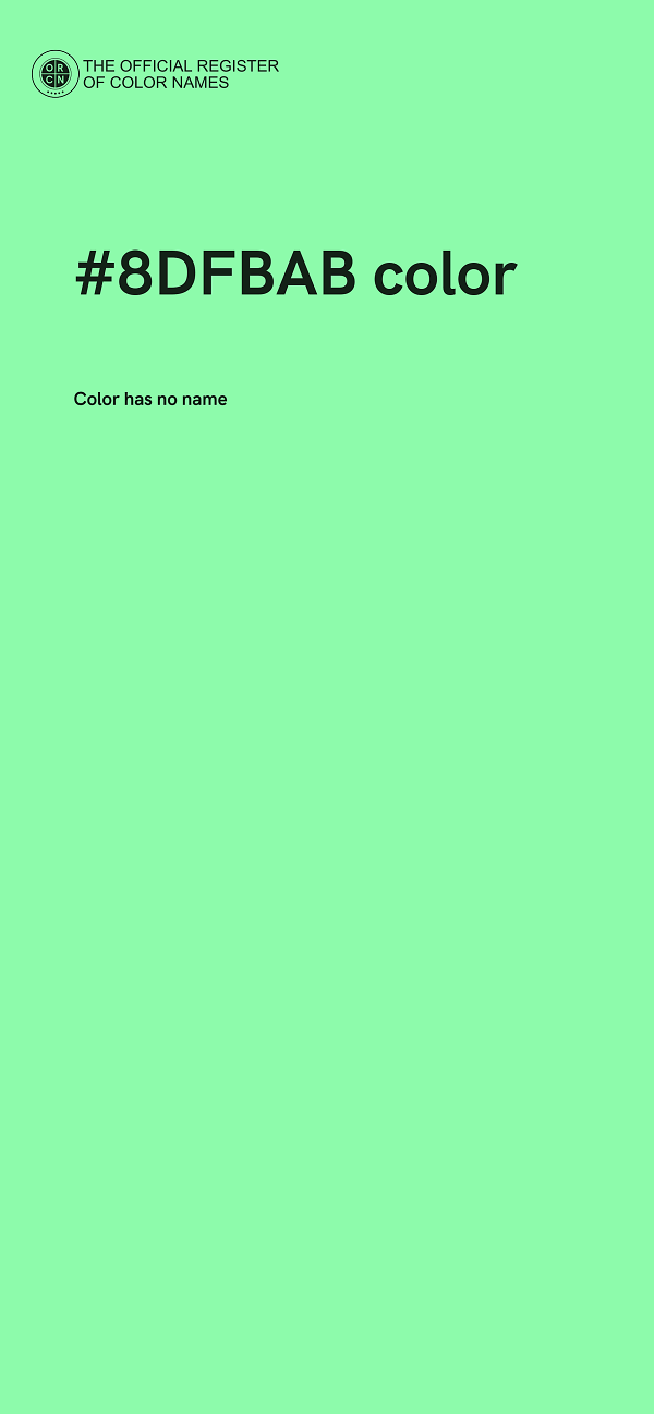 #8DFBAB color image