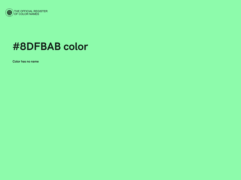 #8DFBAB color image