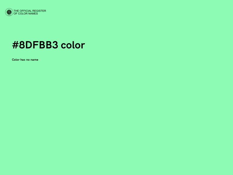 #8DFBB3 color image