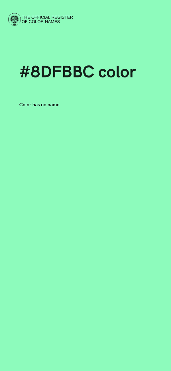 #8DFBBC color image