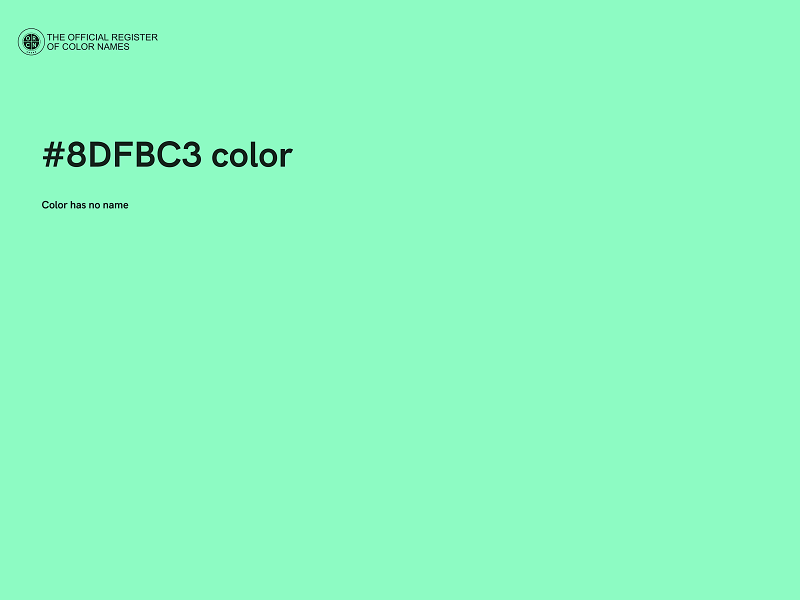 #8DFBC3 color image