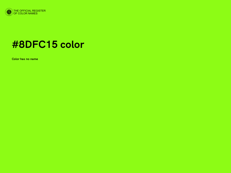 #8DFC15 color image