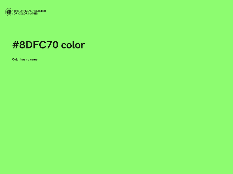 #8DFC70 color image