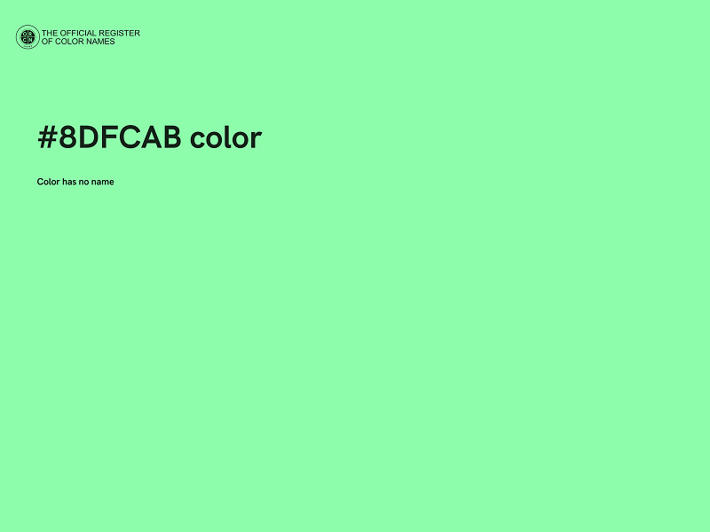 #8DFCAB color image