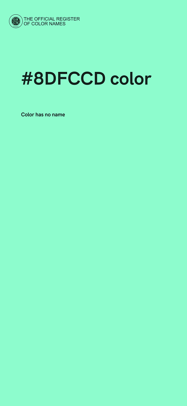 #8DFCCD color image