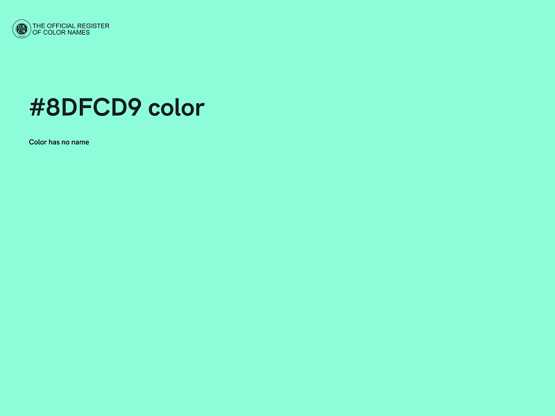 #8DFCD9 color image