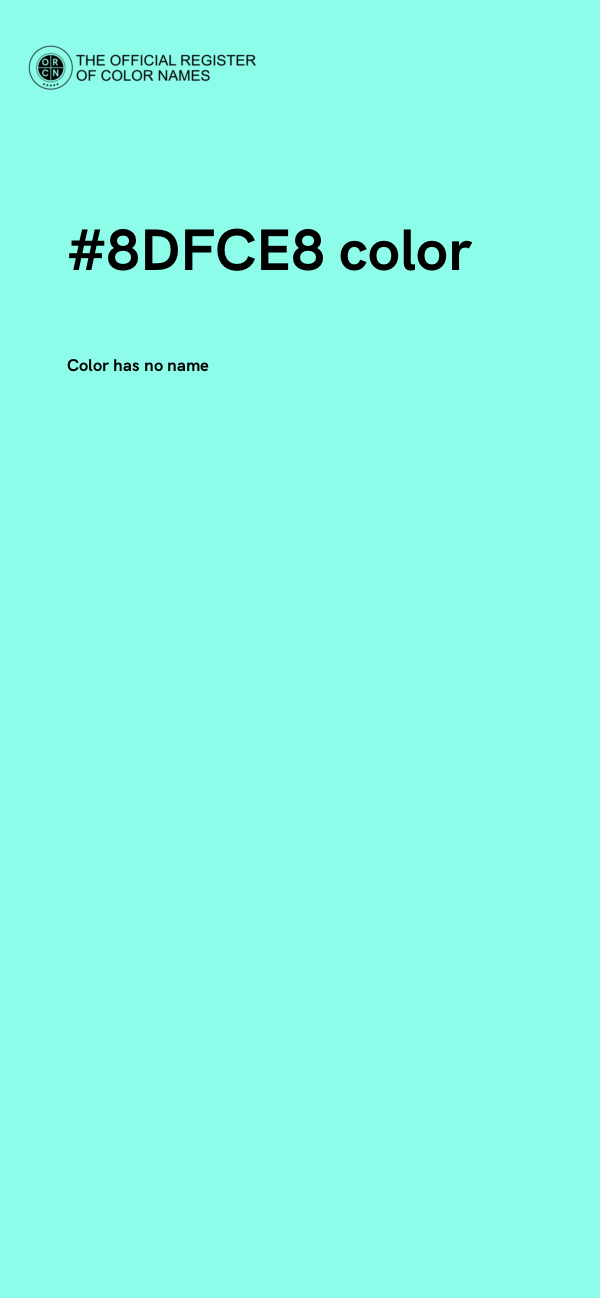 #8DFCE8 color image