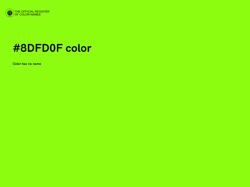 #8DFD0F color image