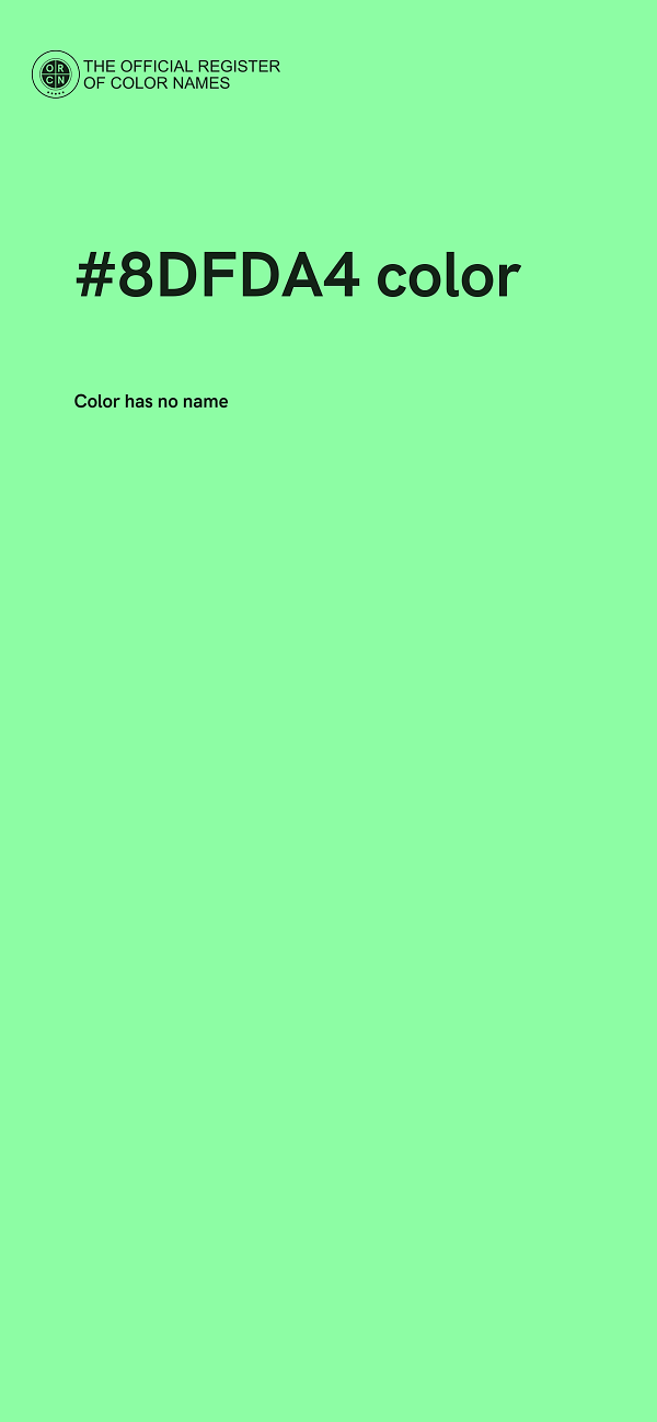#8DFDA4 color image