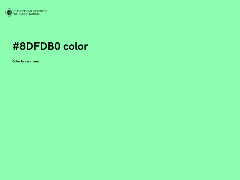 #8DFDB0 color image