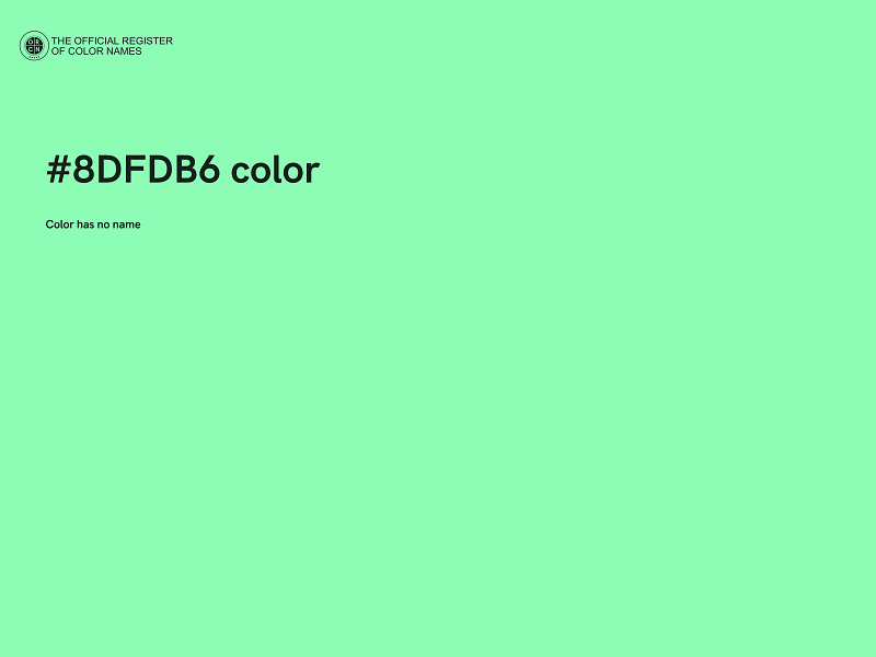#8DFDB6 color image