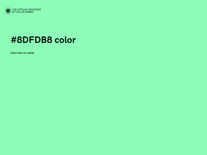 #8DFDB8 color image