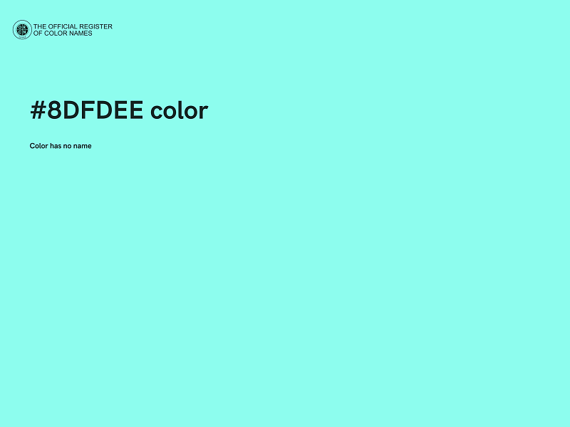#8DFDEE color image
