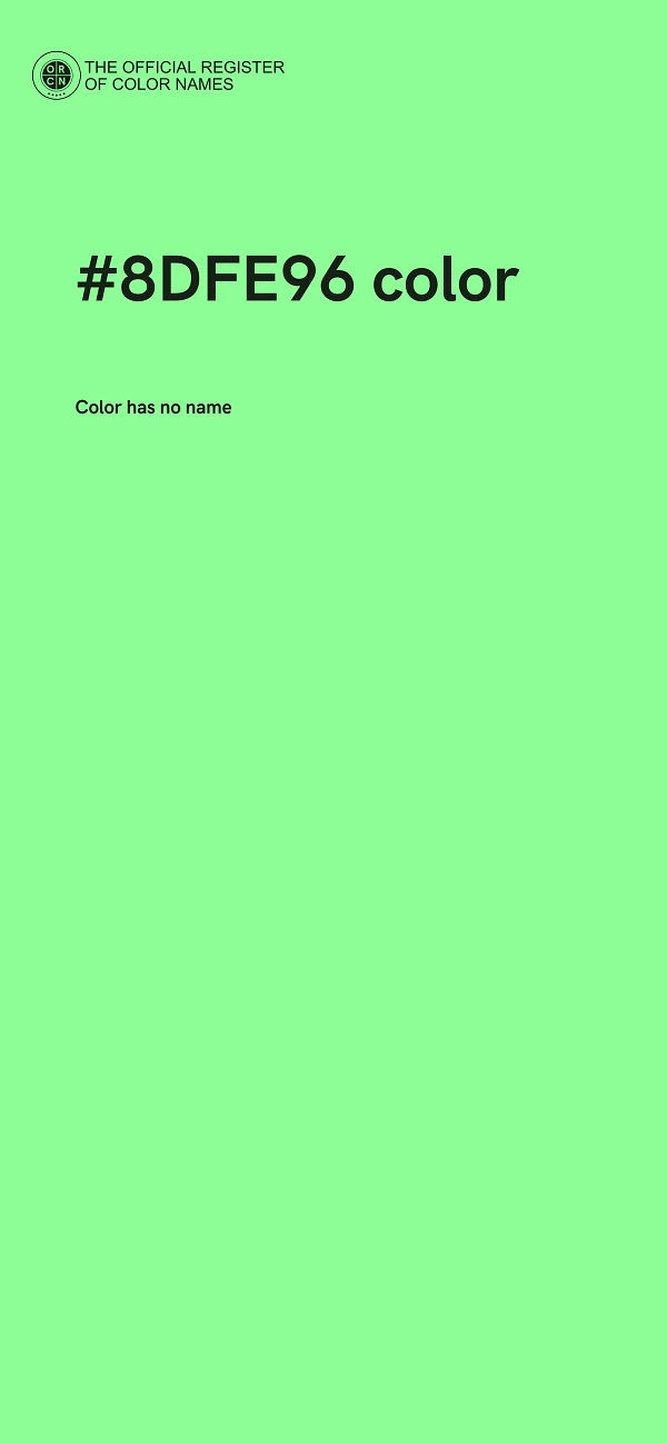 #8DFE96 color image