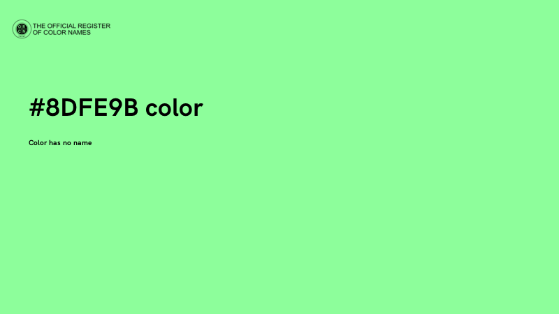 #8DFE9B color image
