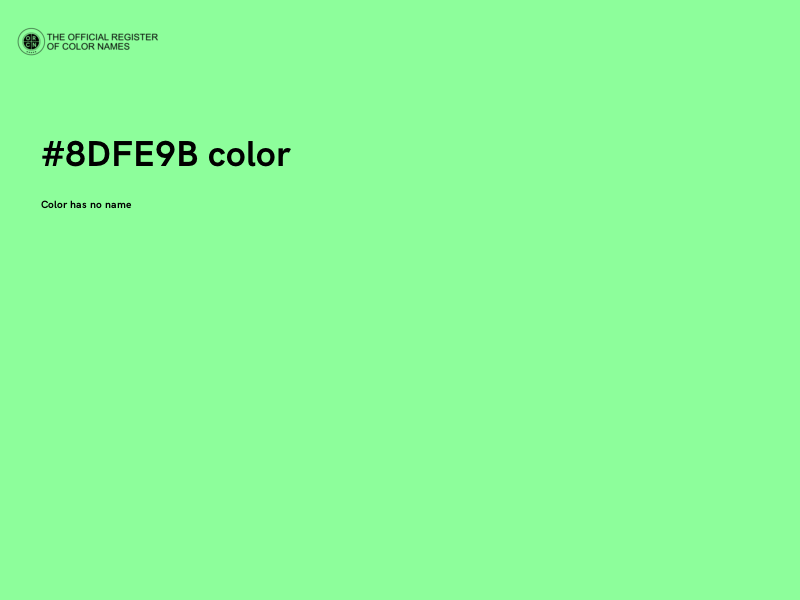 #8DFE9B color image