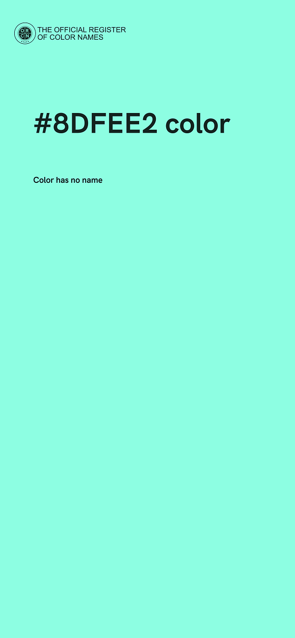 #8DFEE2 color image
