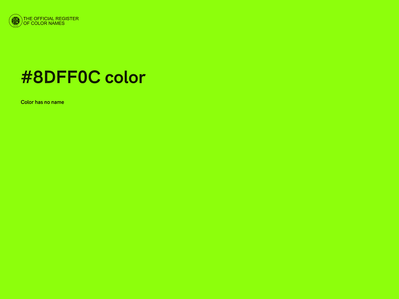 #8DFF0C color image