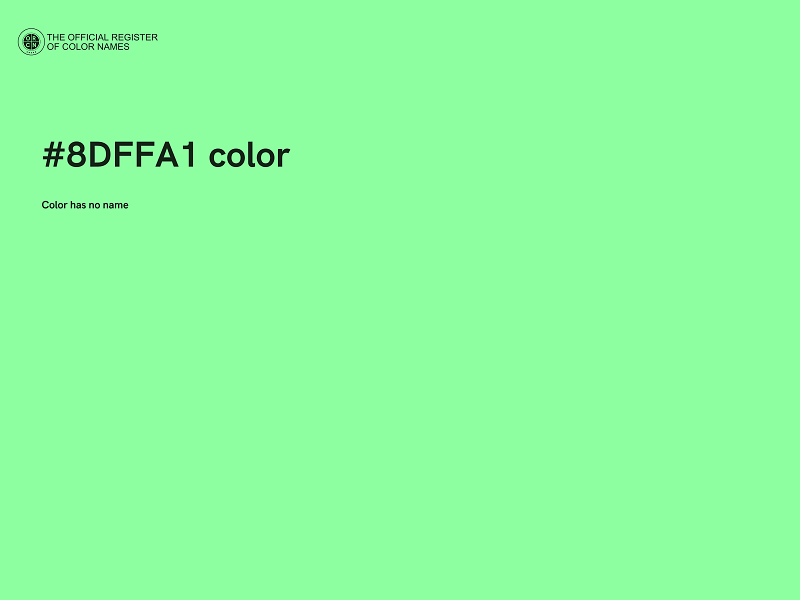 #8DFFA1 color image