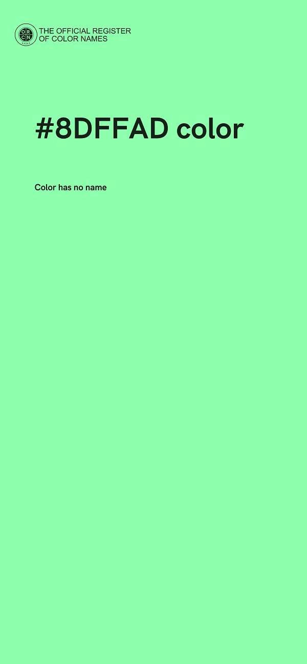 #8DFFAD color image