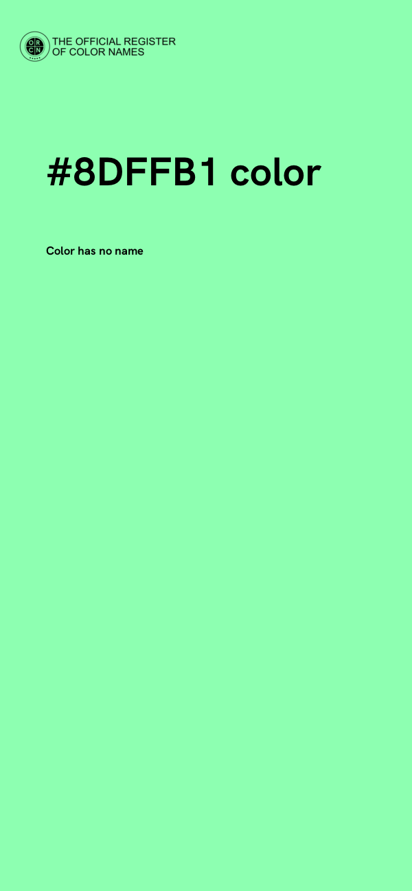 #8DFFB1 color image
