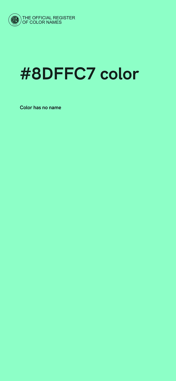 #8DFFC7 color image