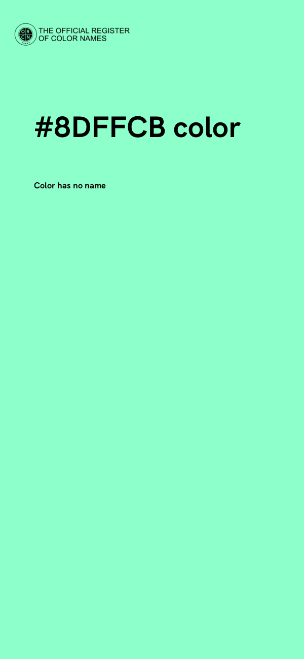 #8DFFCB color image