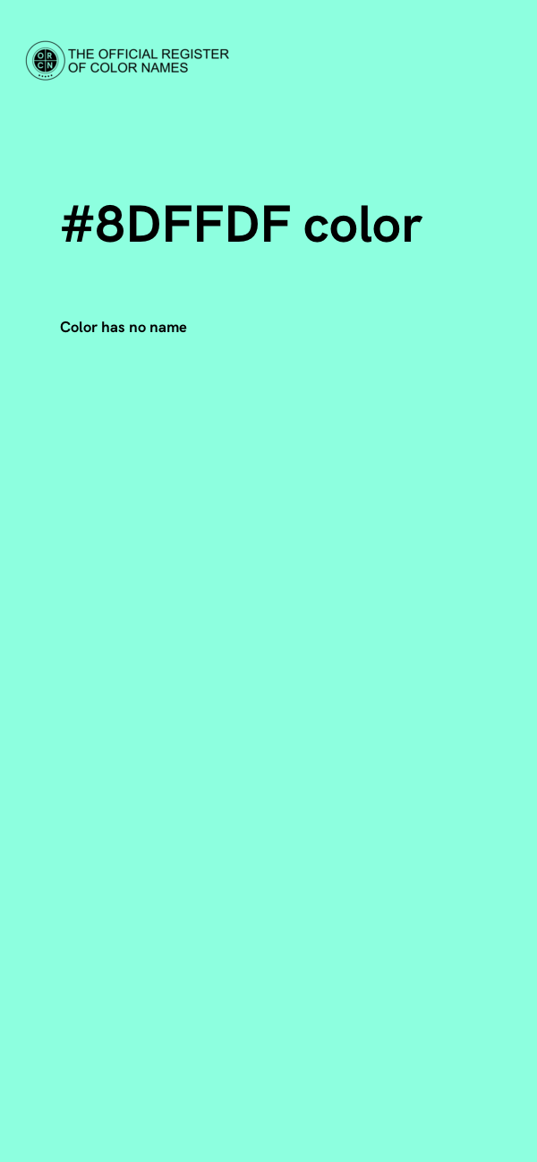 #8DFFDF color image