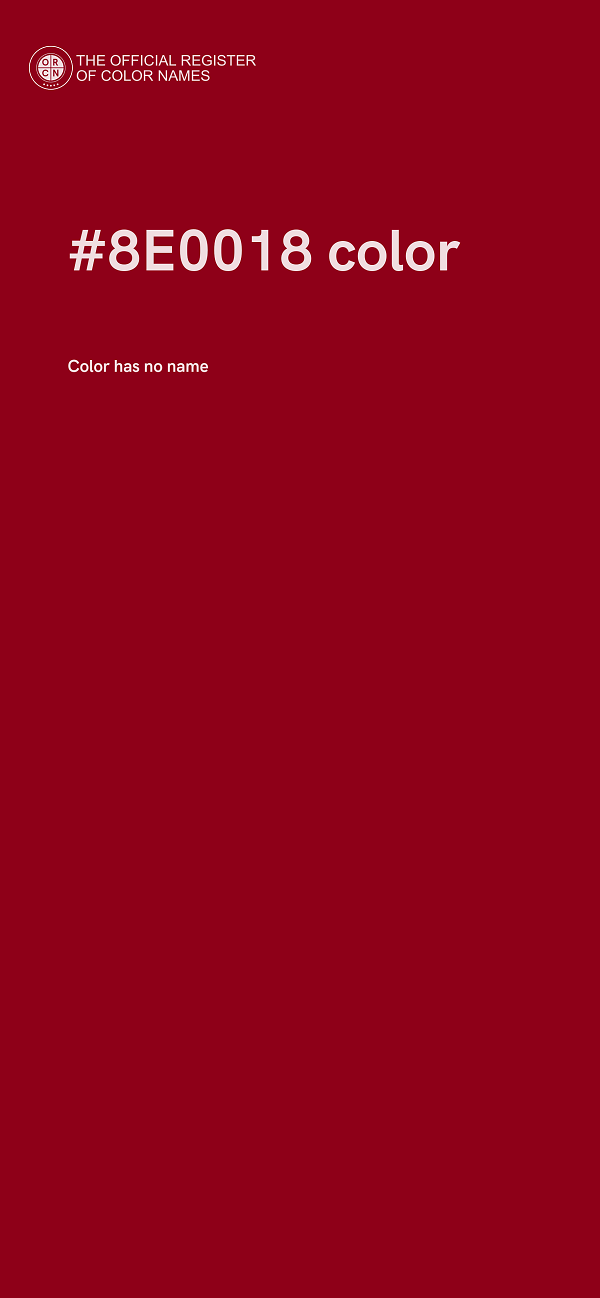 #8E0018 color image