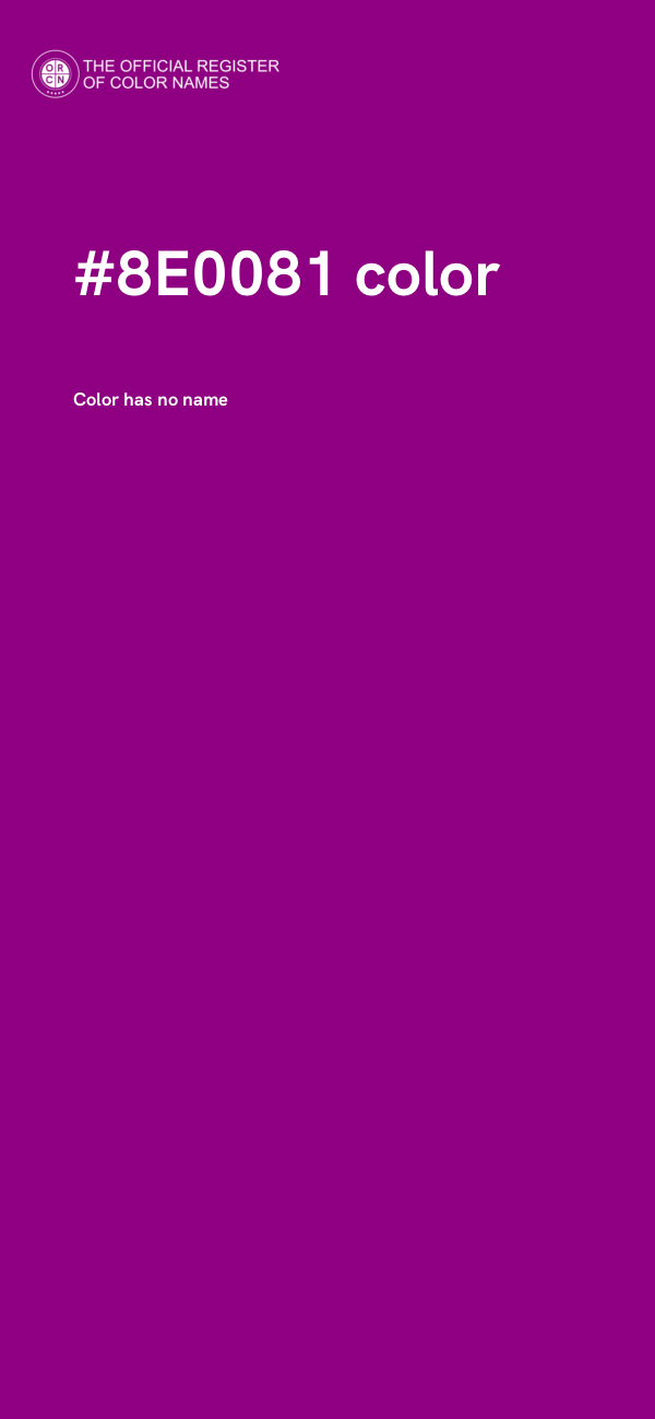 #8E0081 color image