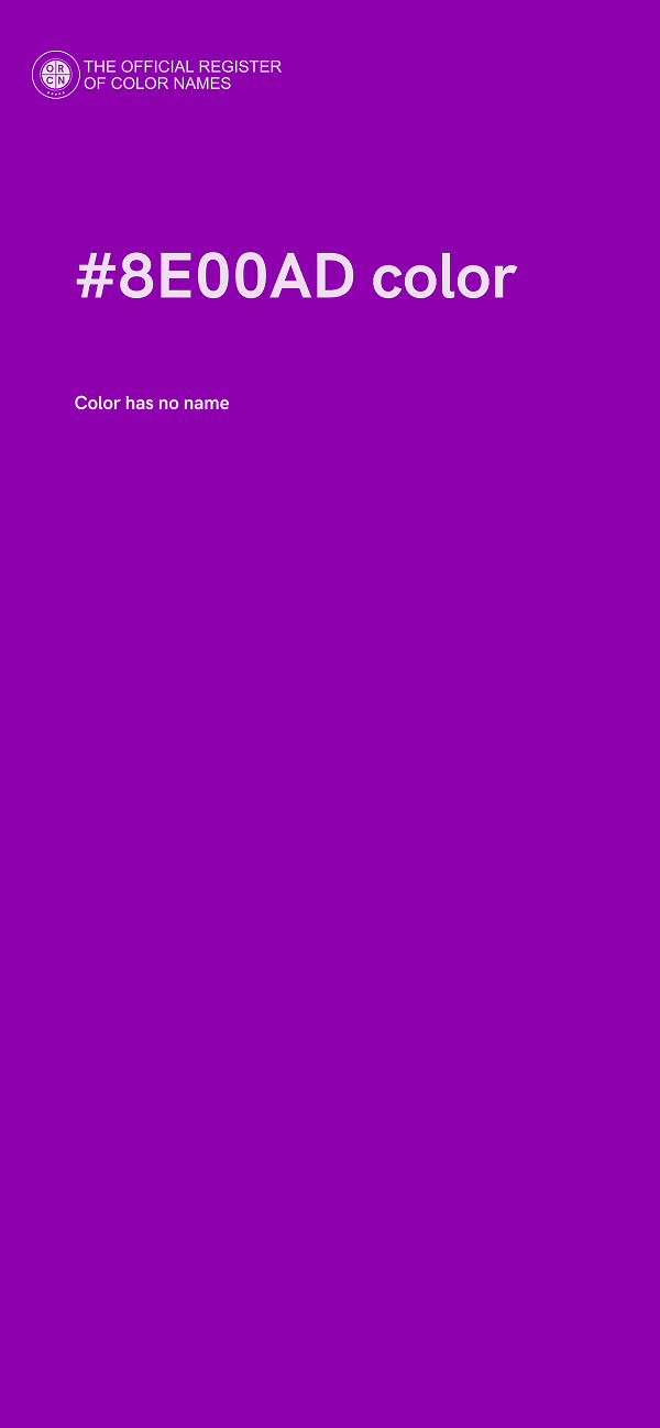 #8E00AD color image