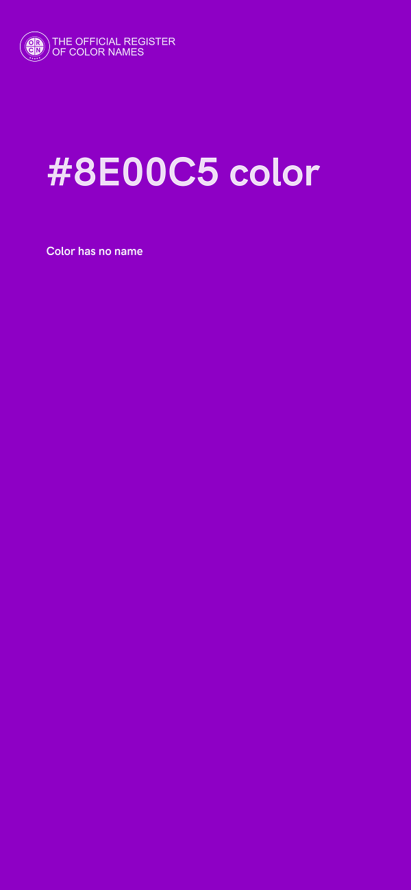 #8E00C5 color image