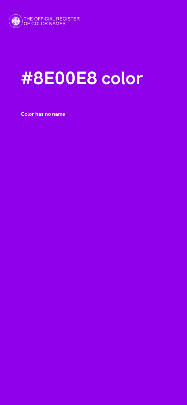 #8E00E8 color image