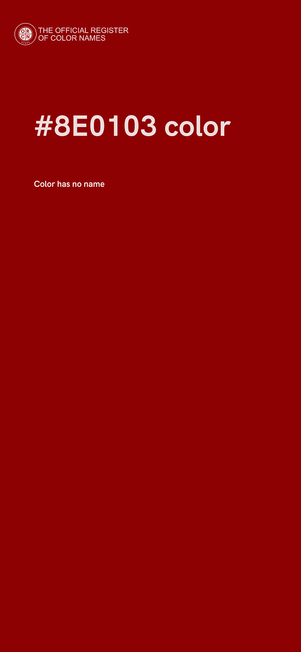 #8E0103 color image