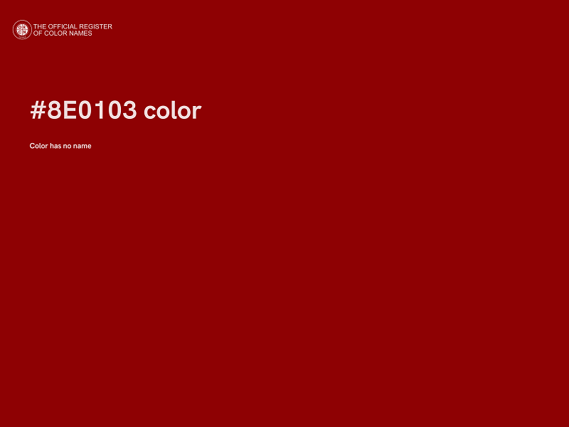 #8E0103 color image