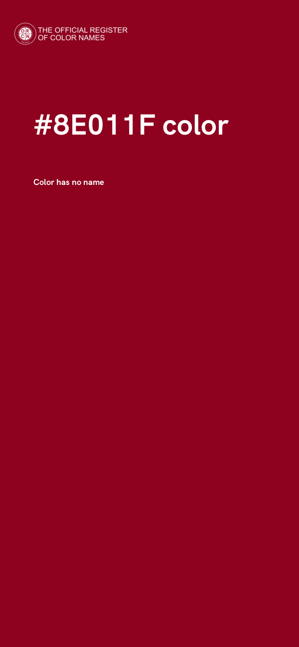 #8E011F color image