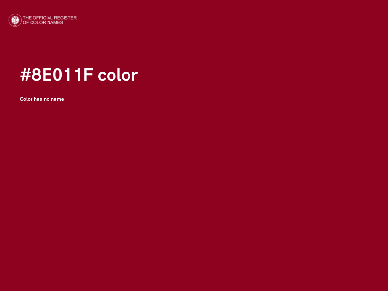 #8E011F color image