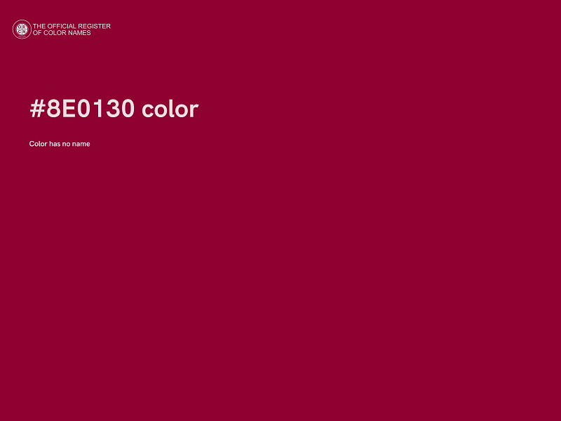 #8E0130 color image