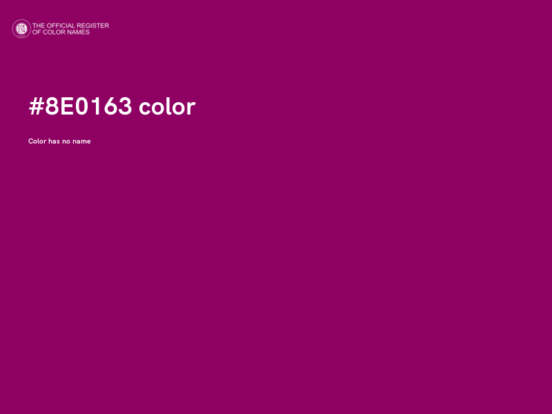 #8E0163 color image