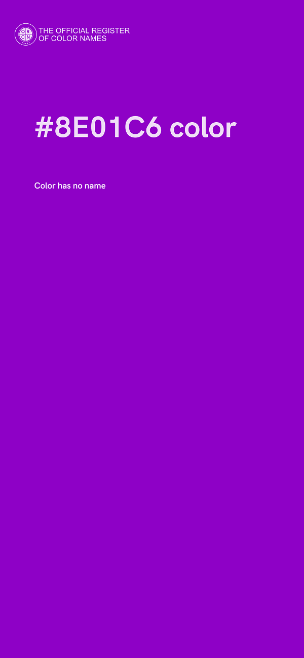 #8E01C6 color image