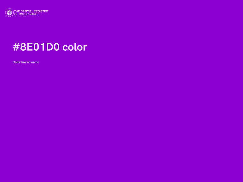 #8E01D0 color image