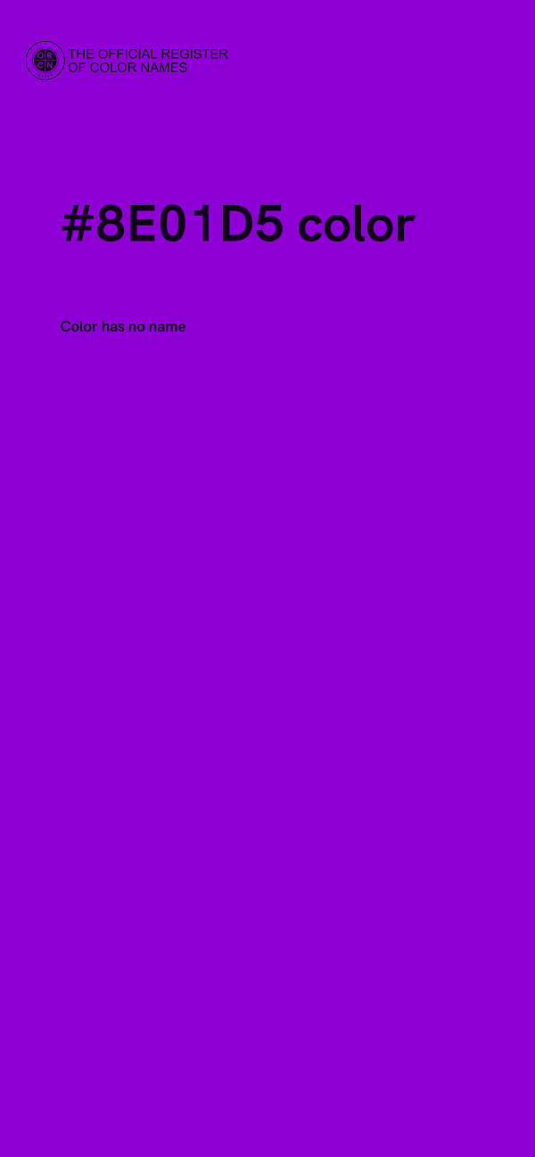 #8E01D5 color image